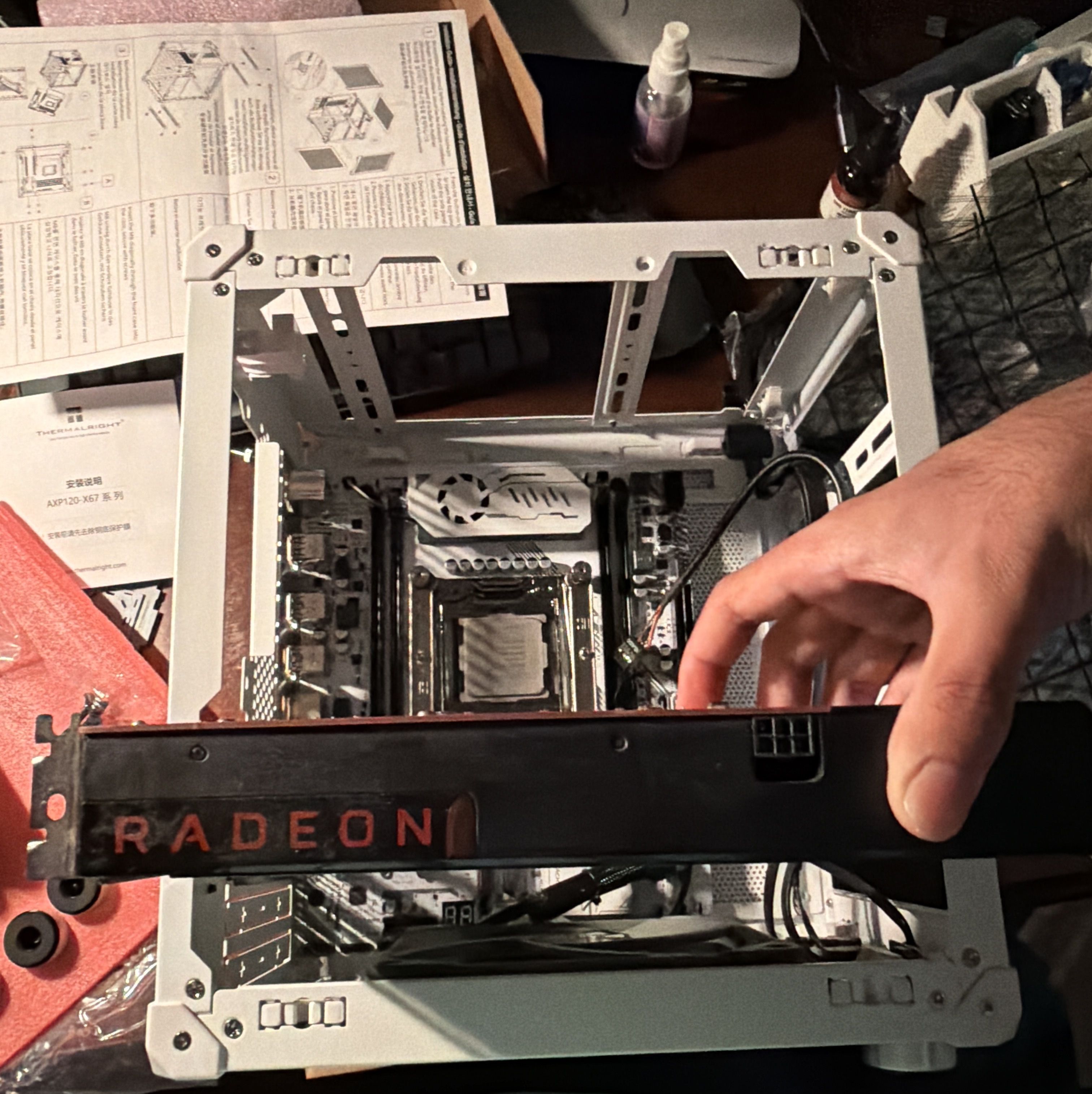 X99 build with RX 570 installed